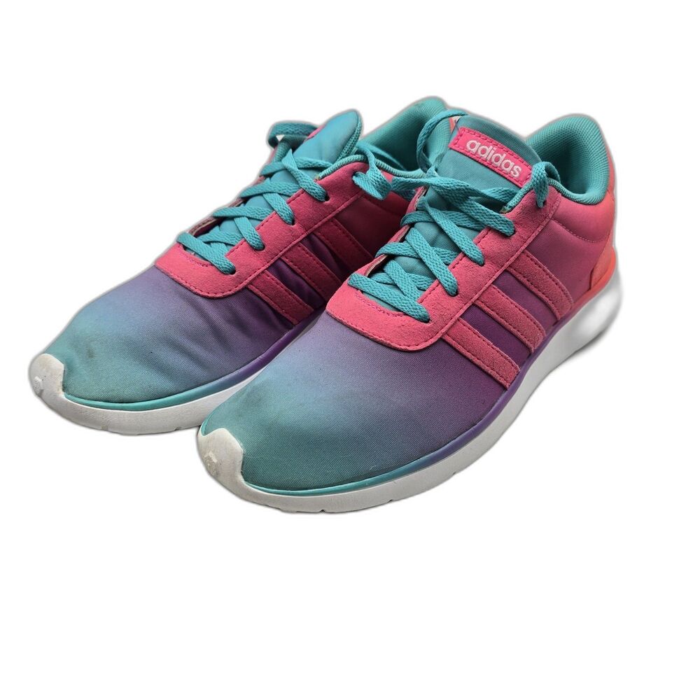 Adidas Neo Running Shoes Women Size 5.5 Pastel Rainbow Athletic Sneakers